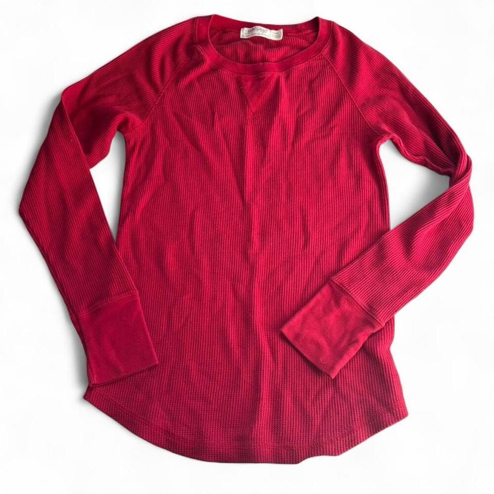 Faded-glory Women's Red and Burgundy Shirt